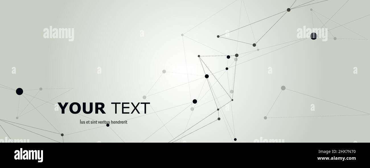 Geometric abstract background snd molecule and communication and big data vector design Stock Vector