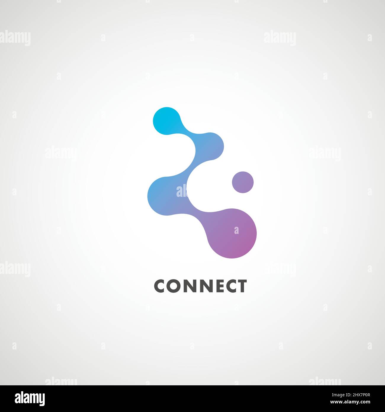 Abstract molecular structures and technology and science design Stock Vector