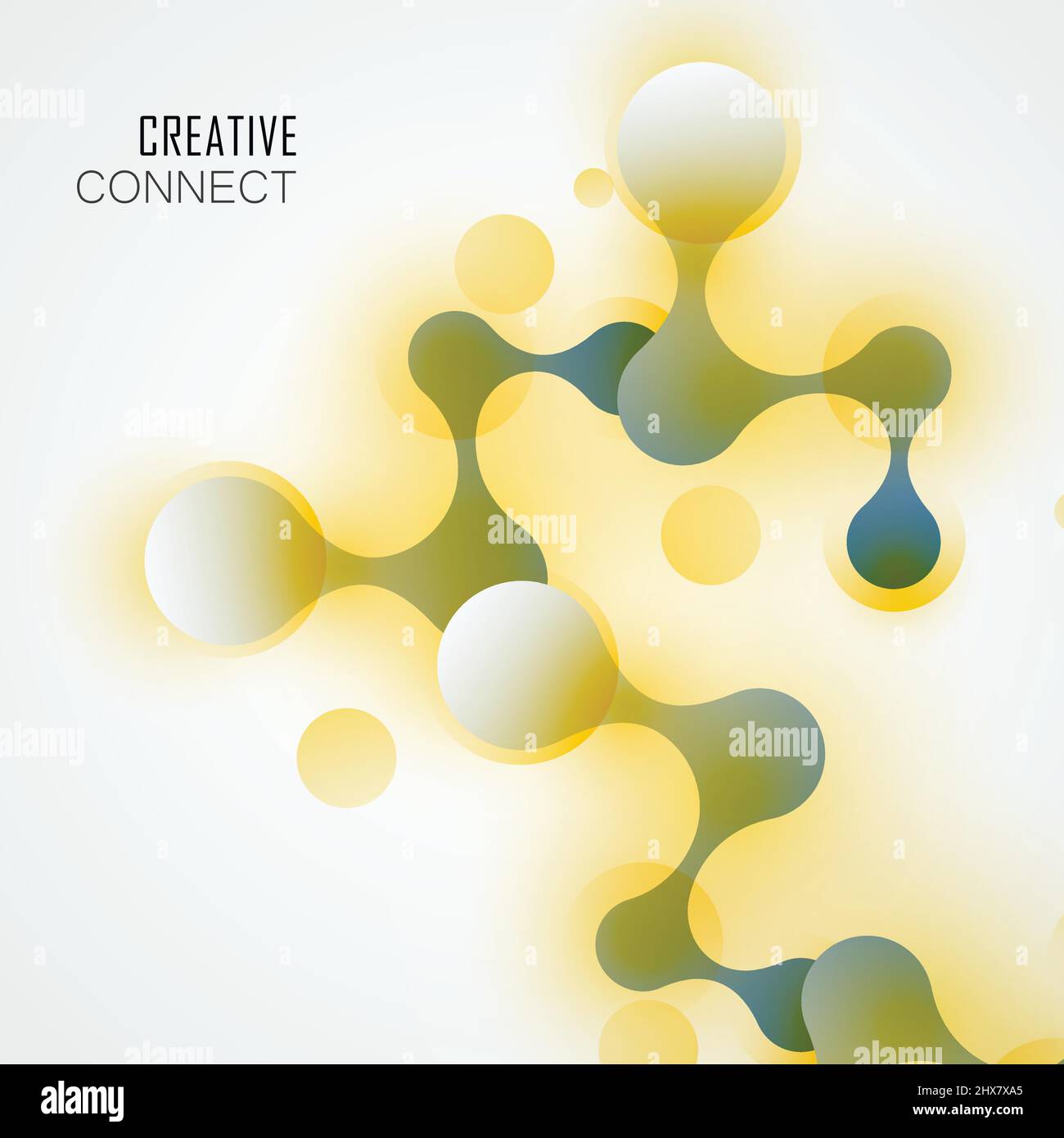 Abstract connect molecule vector and technology concept illustration ...