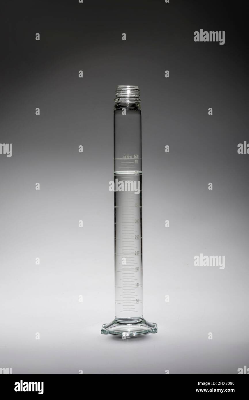 Tall thin beaker, USA Stock Photo