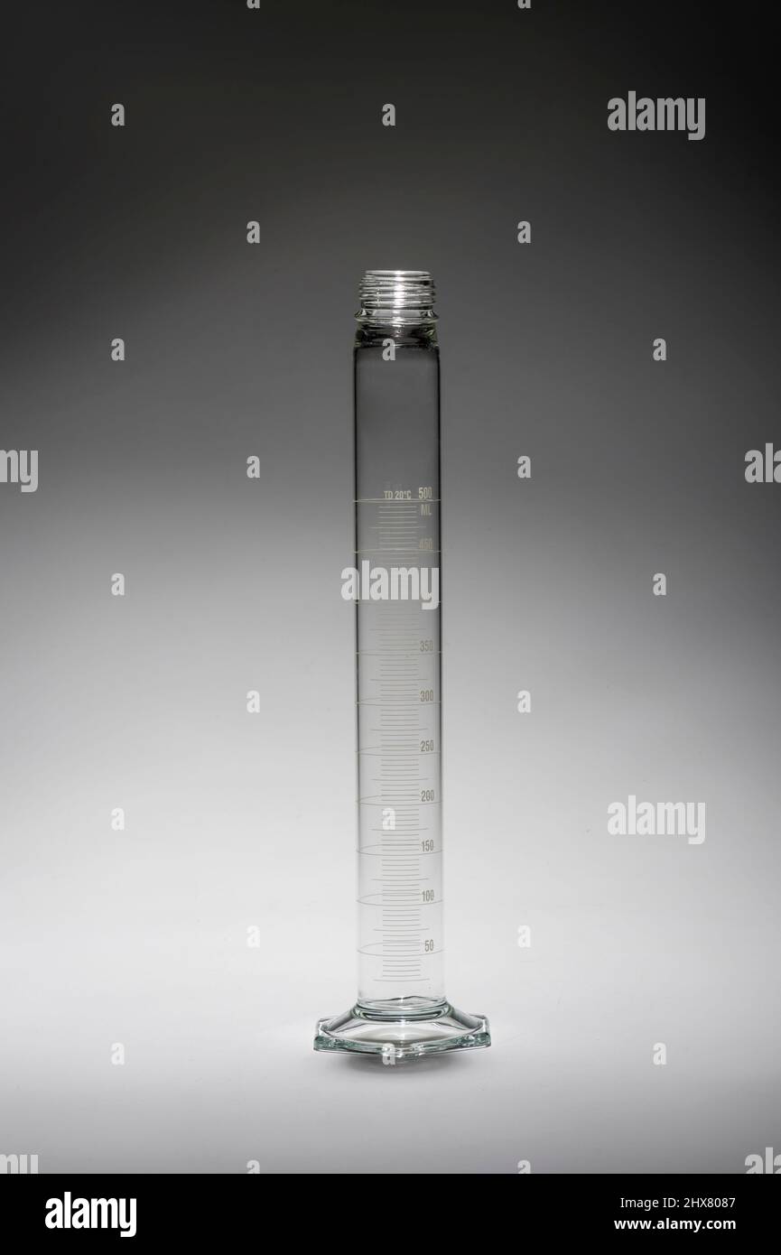 Tall thin beaker, USA Stock Photo