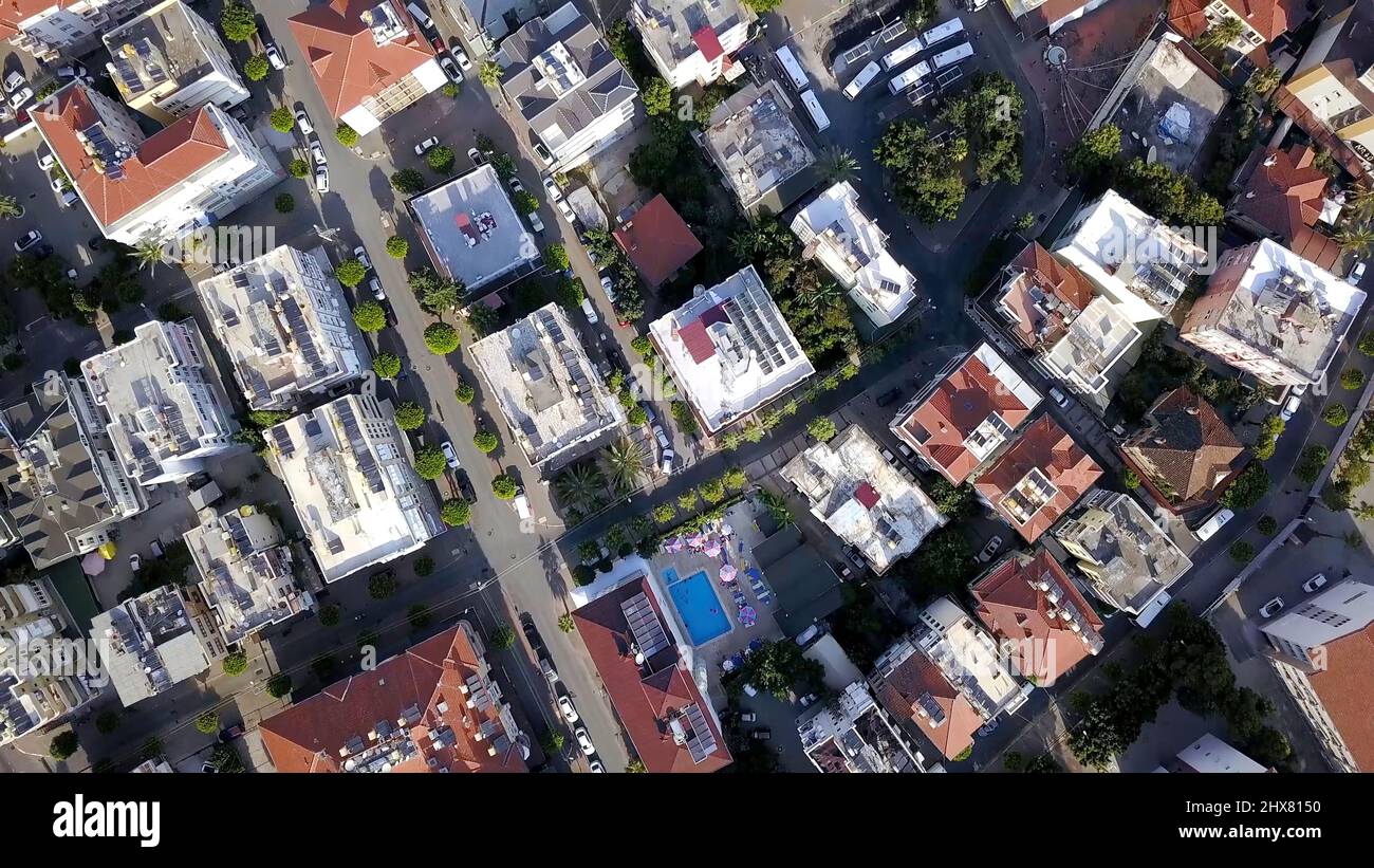 Gallery Detail: Top View Of Roofs And Streets Of City In Summer