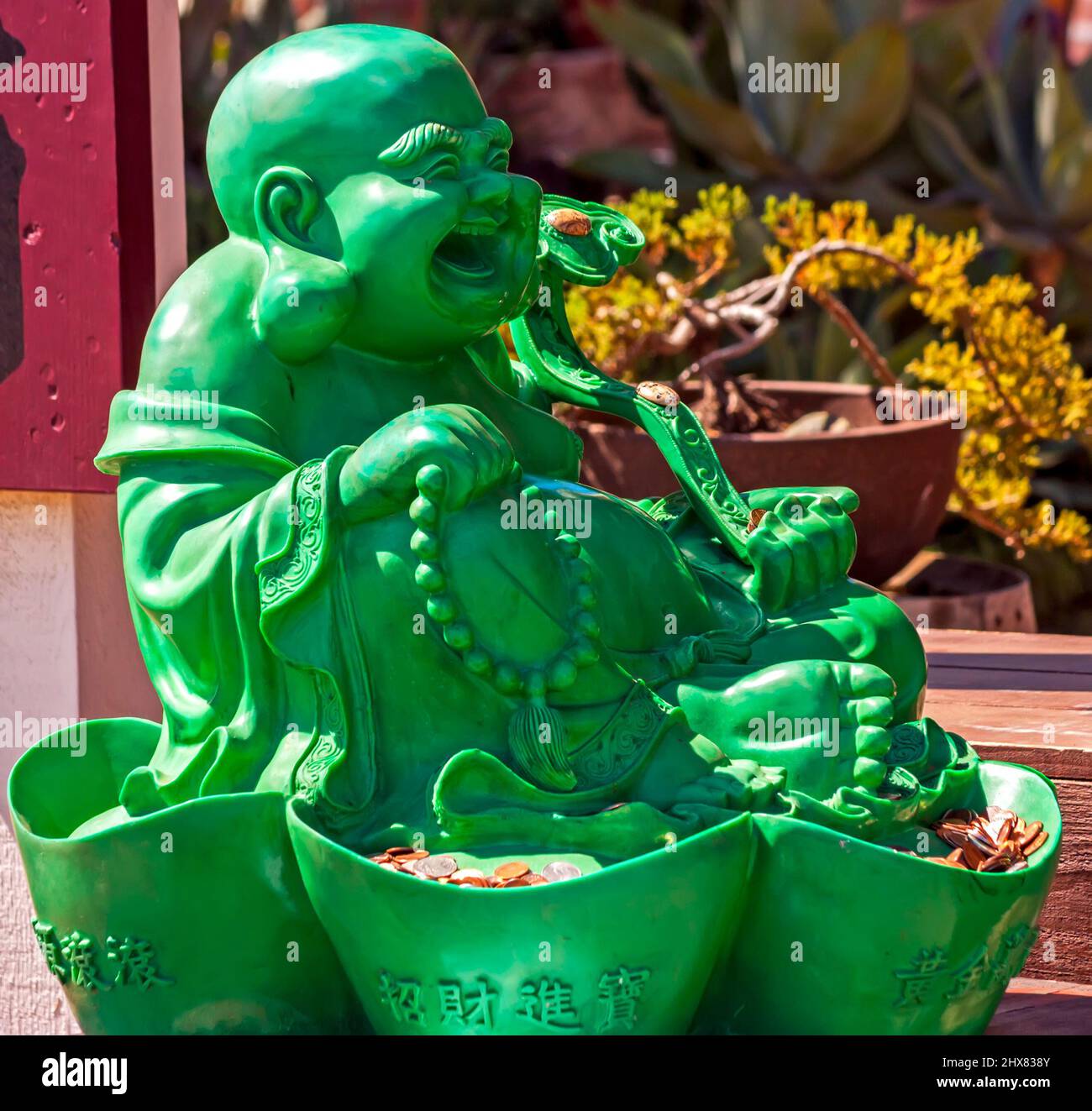 Sitting statue man in San Diego,California Stock Photo