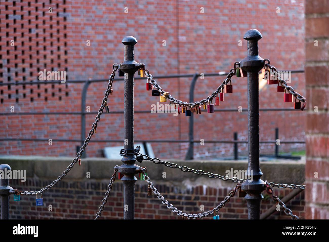 Chained love Stock Photo
