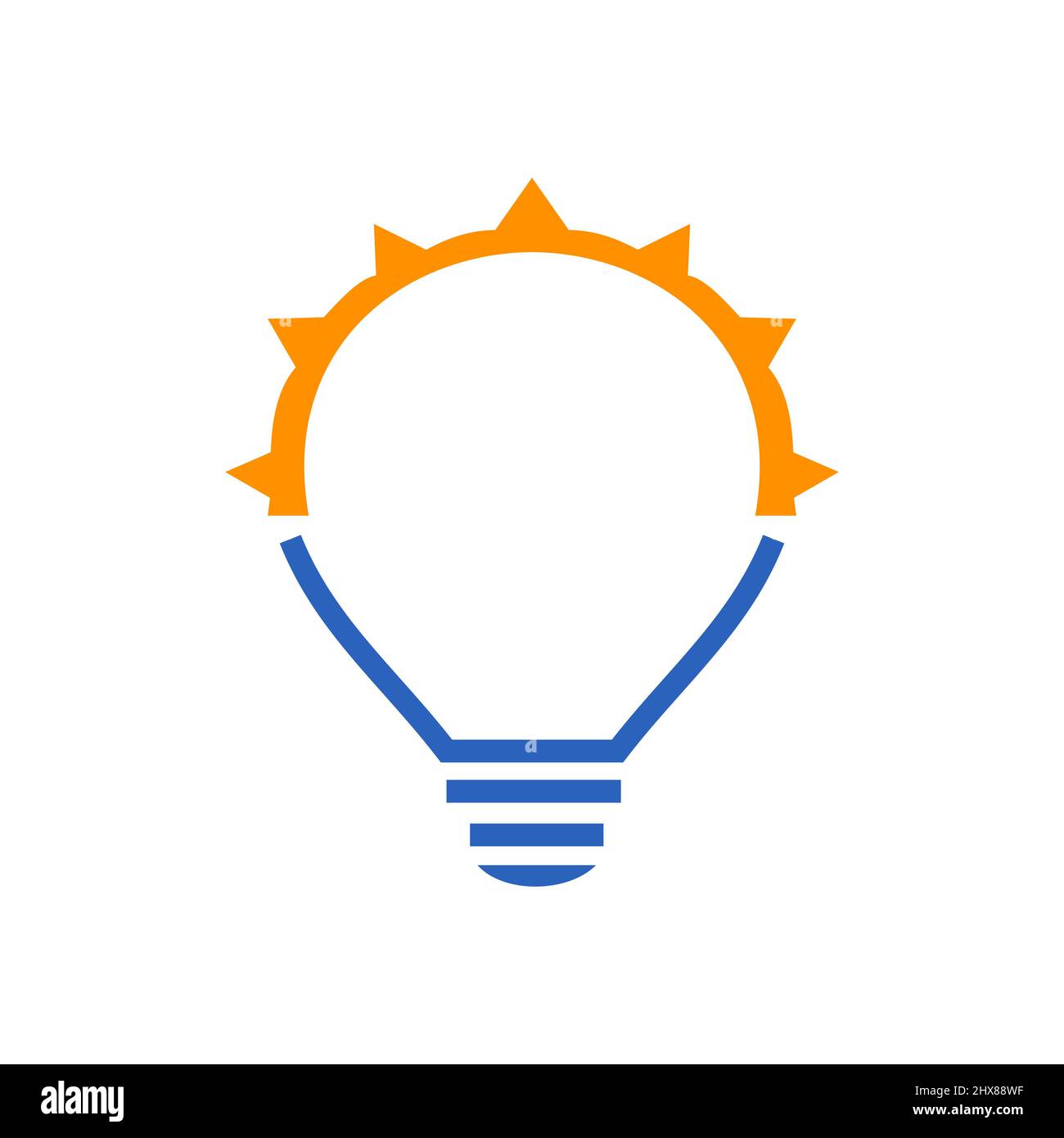 Electric Logo, Light Bulb Vector Template. Eco Energy Power Electricity, Think Idea, Inspiration, Energy Recycle Concept Stock Vector