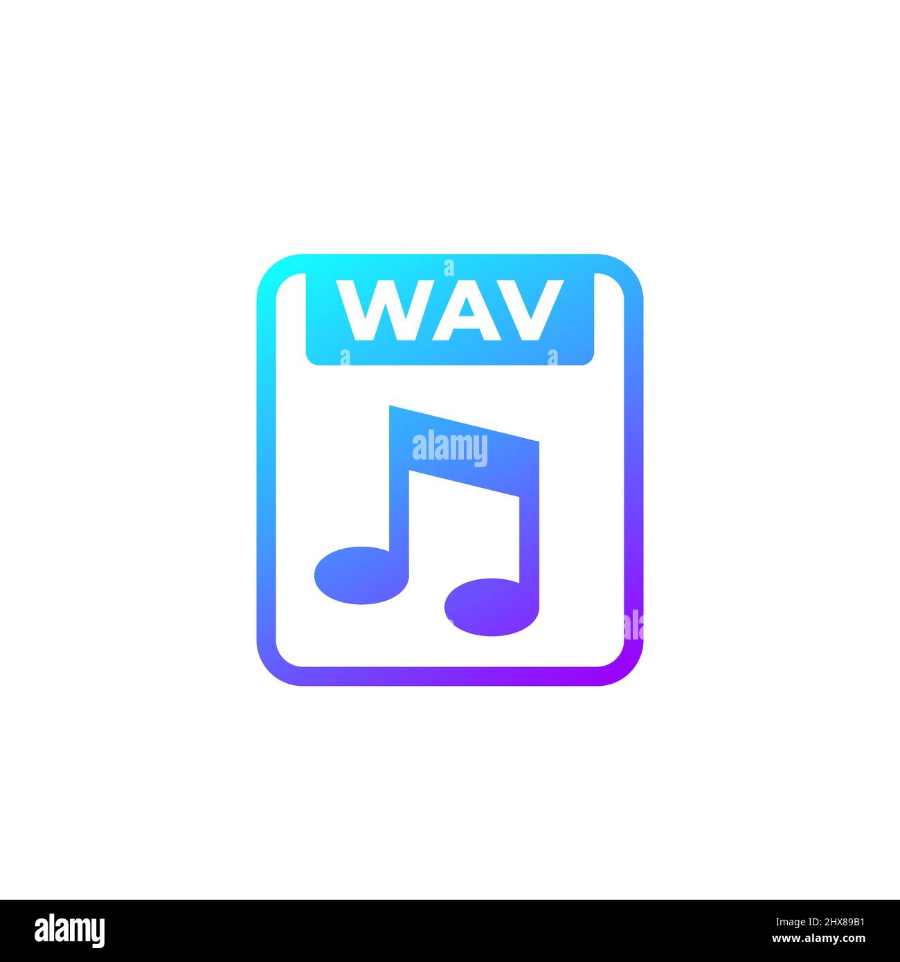 wav file, lossless audio format icon Stock Vector Image & Art - Alamy