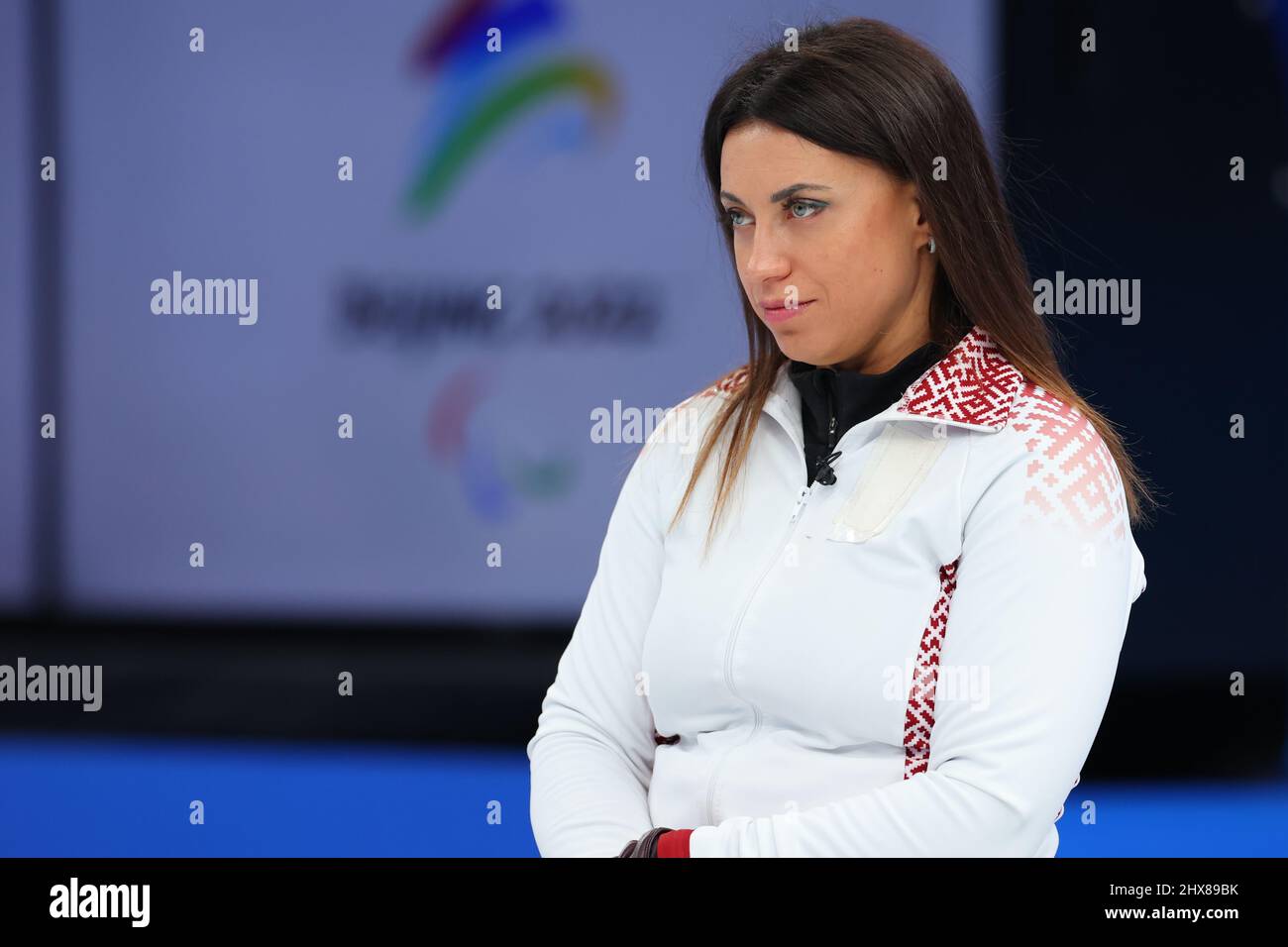 Beijing, China. 10th Mar, 2022. Polina Rozkova (LAT) Wheelchair Curling