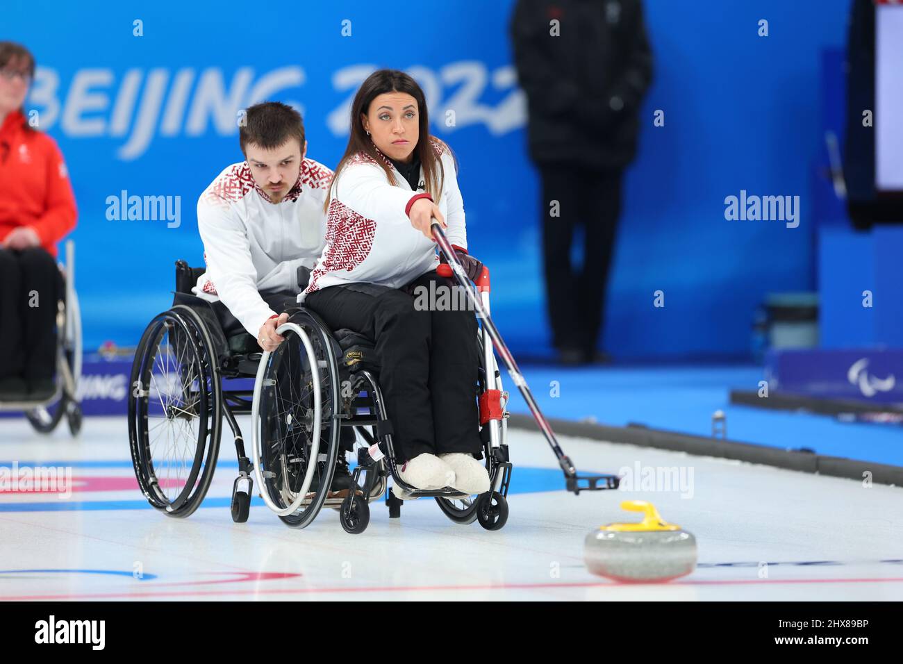 Beijing, China. 10th Mar, 2022. Polina Rozkova (LAT) Wheelchair Curling