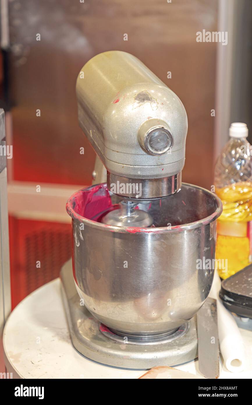 Stainless Steel Commercial Bakery Pastry Mixer Stand Machine Stock Photo Alamy