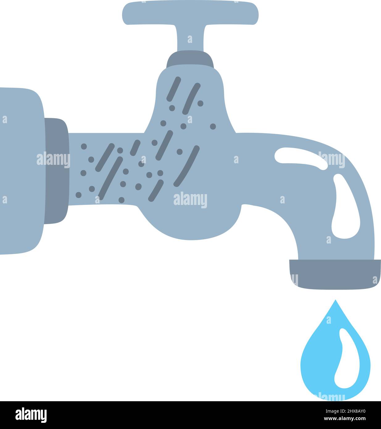 water tap faucet with drop Stock Vector Image & Art - Alamy