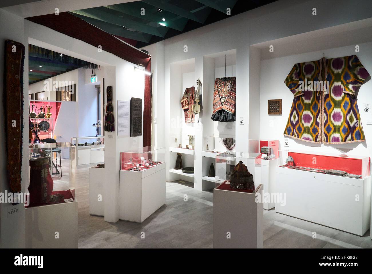 Interior of the Afghanistan pavilion at Dubai Expo2020, showing traditional Afghan items, photographed in February 2022 Stock Photo