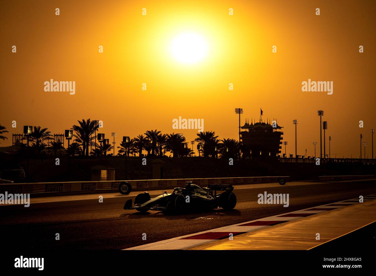 Lance Stroll (CDN) Aston Martin F1 Team AMR22. 10.03.2022. Formula 1 Testing, Sakhir, Bahrain, Day One.  Photo credit should read: XPB/Press Association Images. Stock Photo