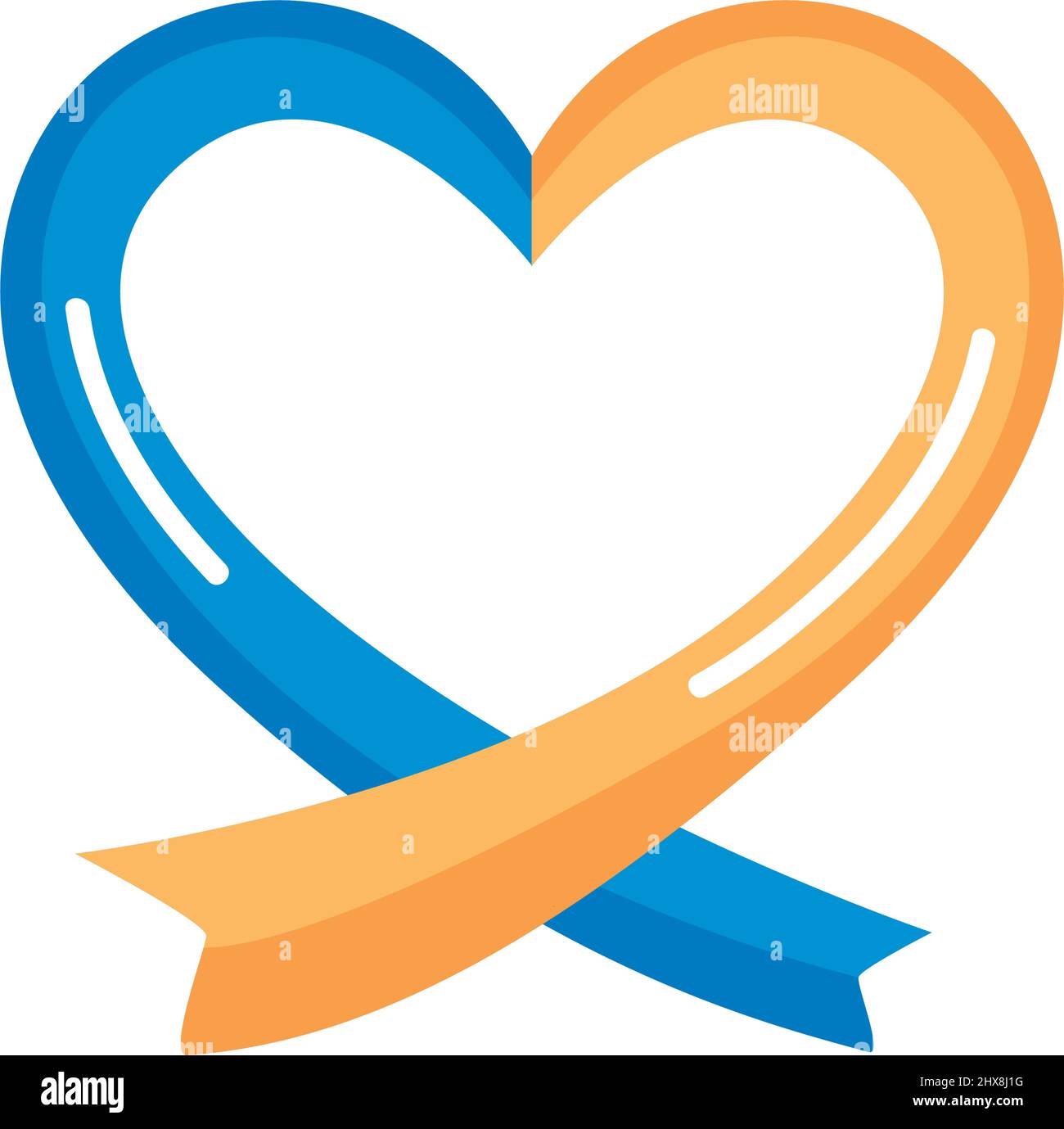 down syndrome heart ribbon campaign Stock Vector Image & Art - Alamy