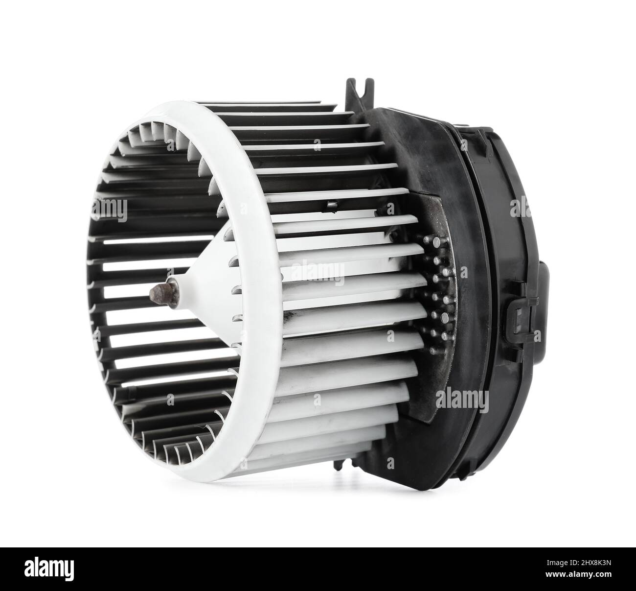 Car heater fan on white background Stock Photo - Alamy