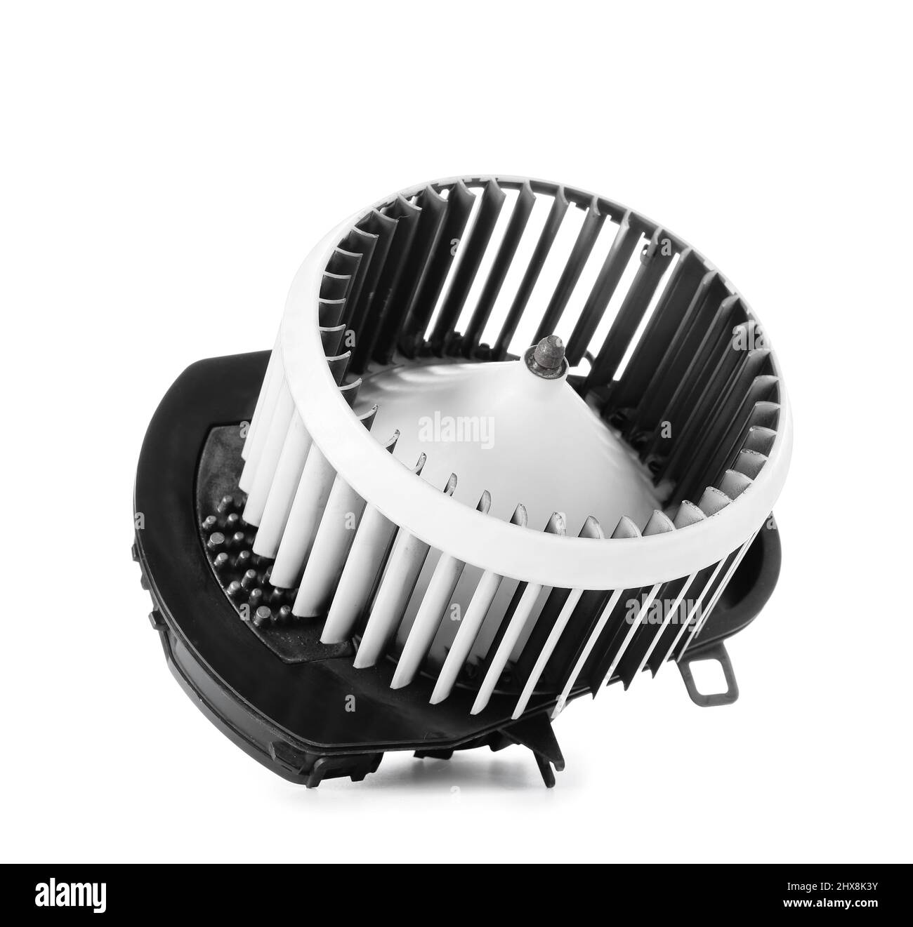 Car heater fan on white background Stock Photo - Alamy
