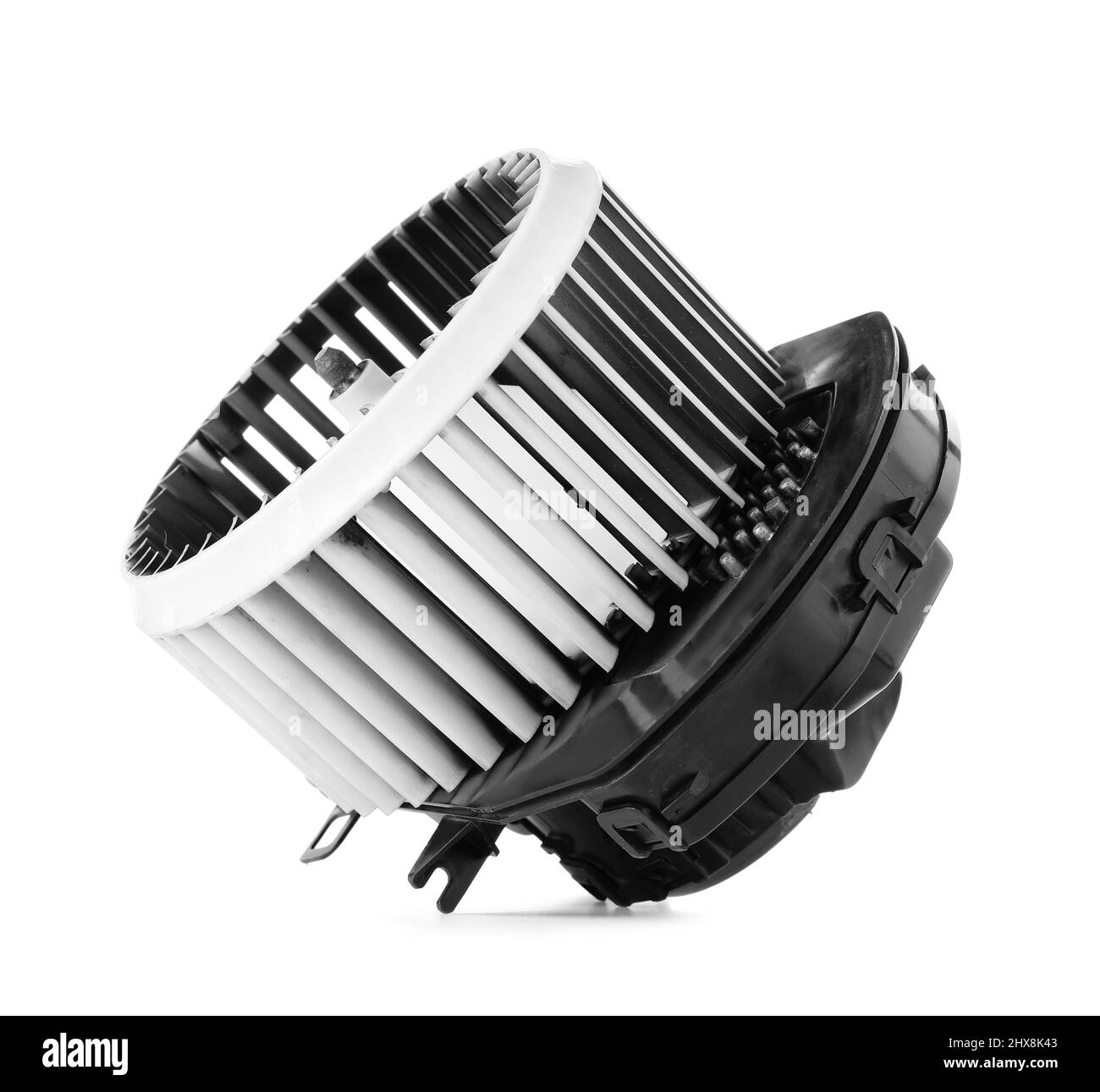 Car heater fan on white background Stock Photo Alamy
