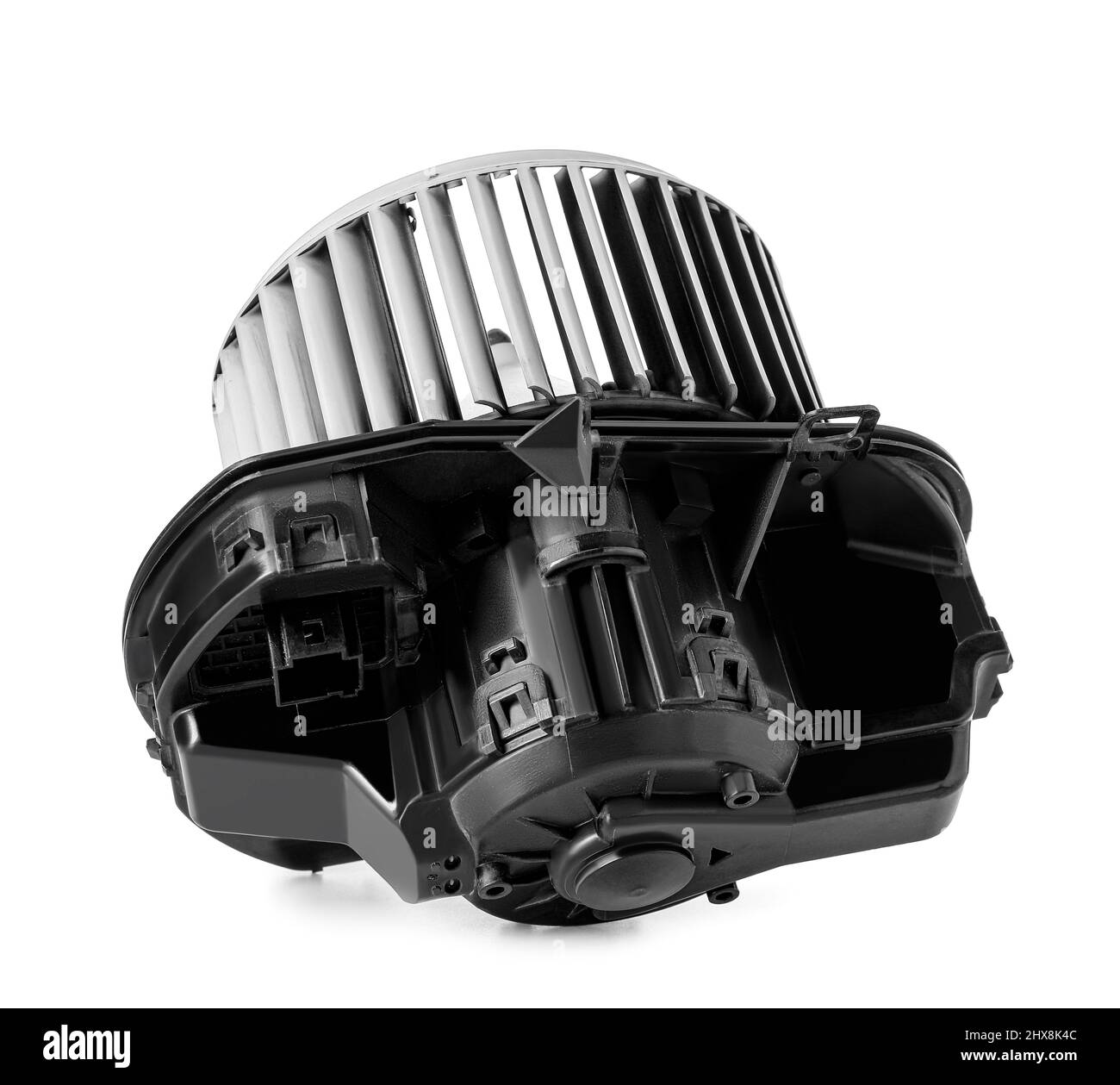 Car heater fan on white background Stock Photo Alamy