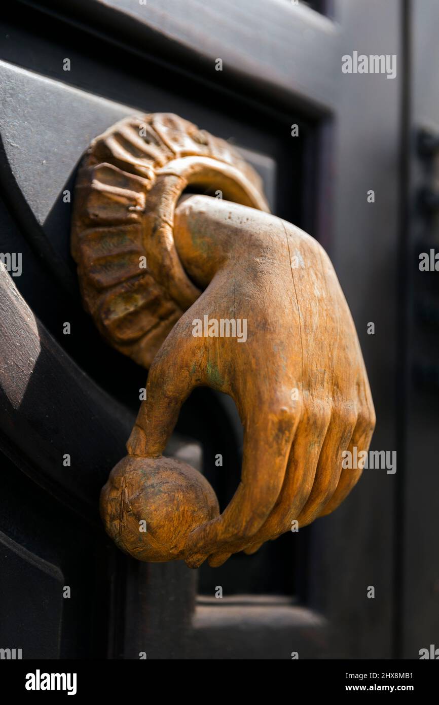 Mexico, Guanajuato,San Miguel de Allende, door knocker Stock Photo Alamy