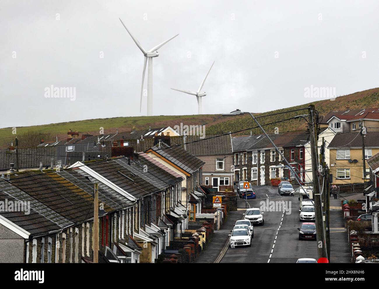 The village of Gilfach Goch near Tonyrefail, which is suurounded by