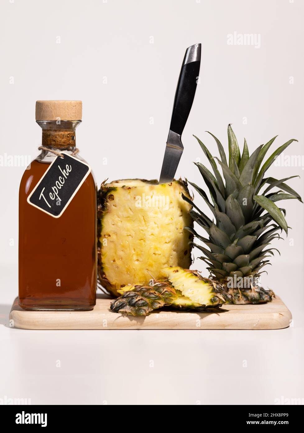 Tepache Mexican Fermented Pineapple Drink. Home-brewed effervescent ...