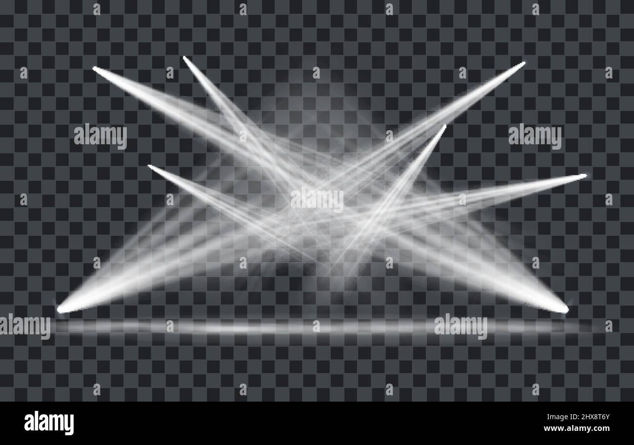Vector Light Effect Spotlight with Transparent Background Stock Vector ...