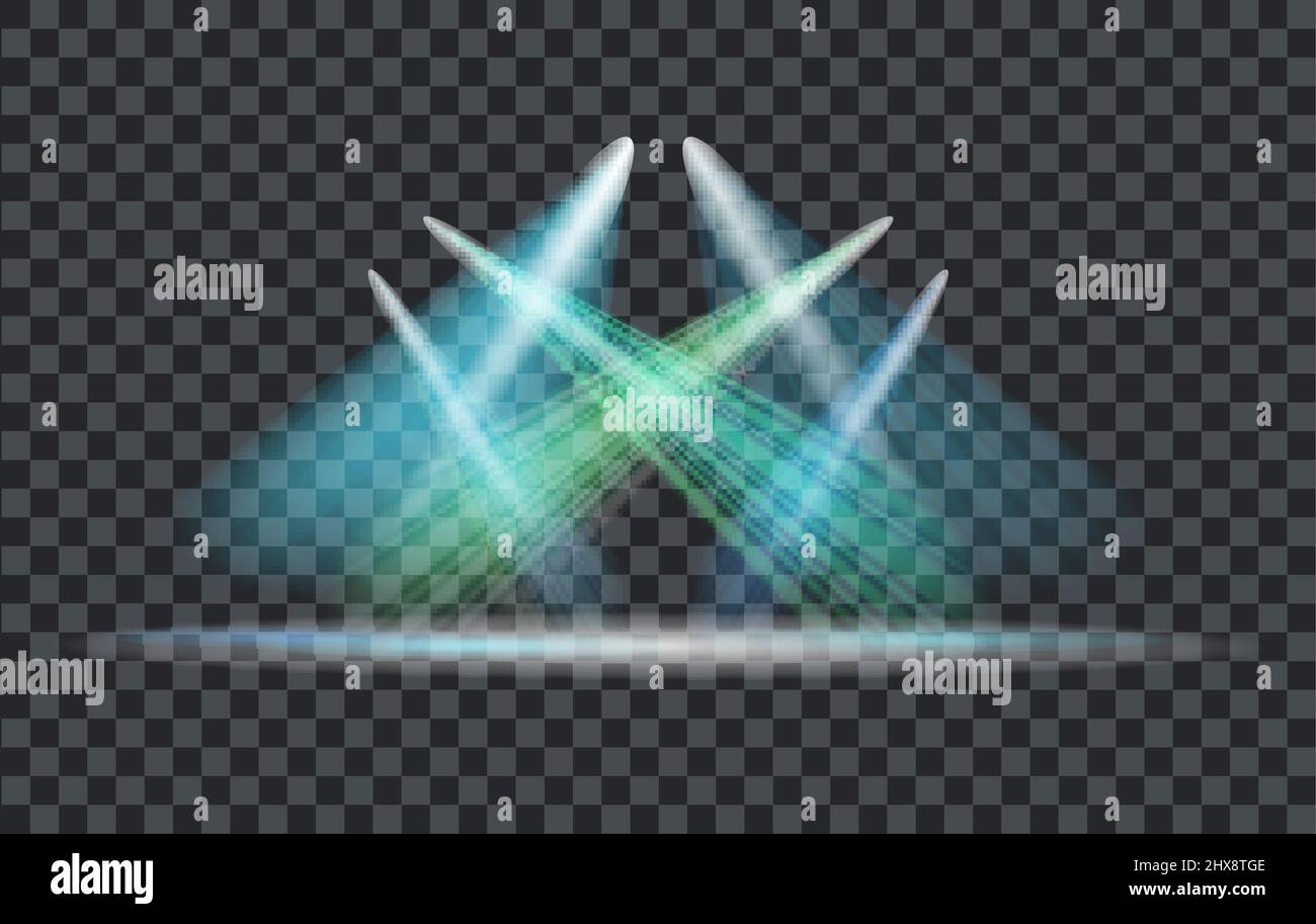 Vector Light Effect Spotlight with Transparent Background Stock Vector ...