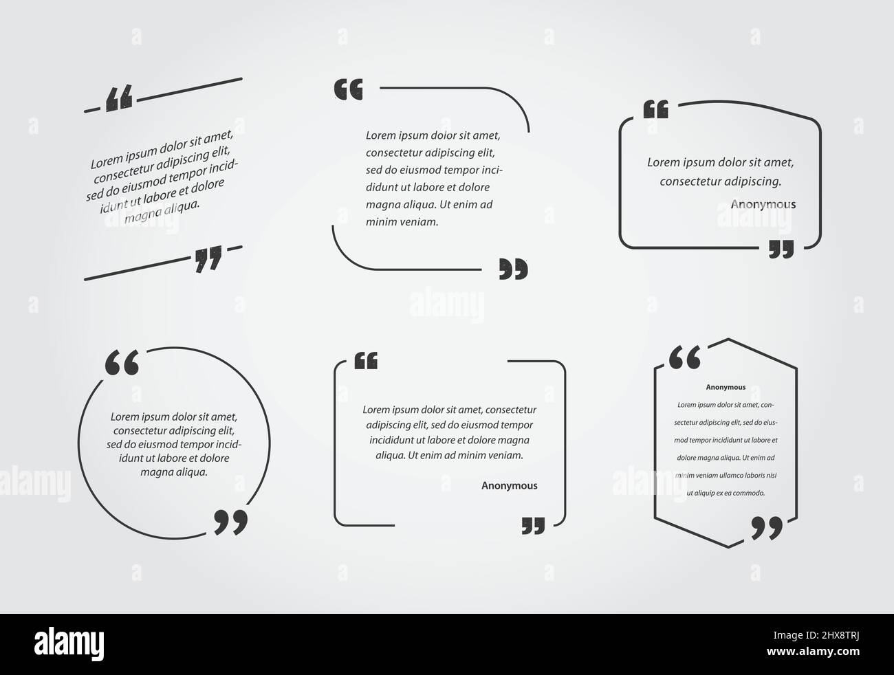 Empty Quote Template Bubble Template Vector Set Stock Vector Image Empty Quote Template Bubble Template Vector Set Stock Vector Image