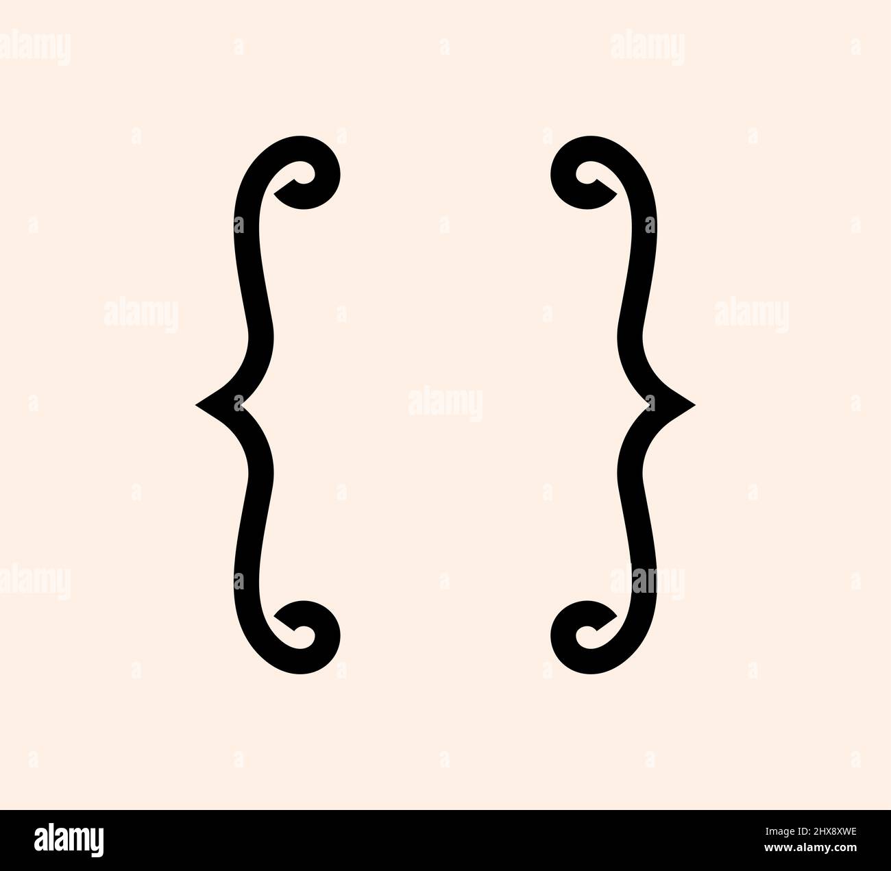 https://c8.alamy.com/comp/2HX8XWE/curly-braces-punctuation-mark-black-icon-vintage-parenthesis-brackets-symbol-for-typing-or-typography-ornament-and-vector-eps-isolated-design-element-concept-for-messages-and-quotes-2HX8XWE.jpg