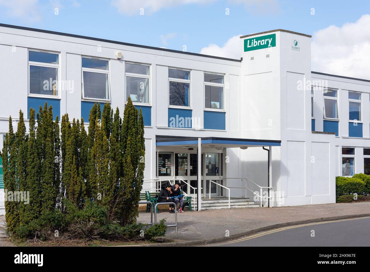 Egham Library, Fairhaven, Egham, Surrey, England, United Kingdom Stock Photo Alamy