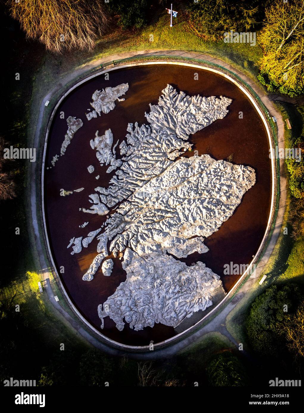 The Great Polish Map of Scotland, Peebles, Scottish Borders, UK Stock Photo