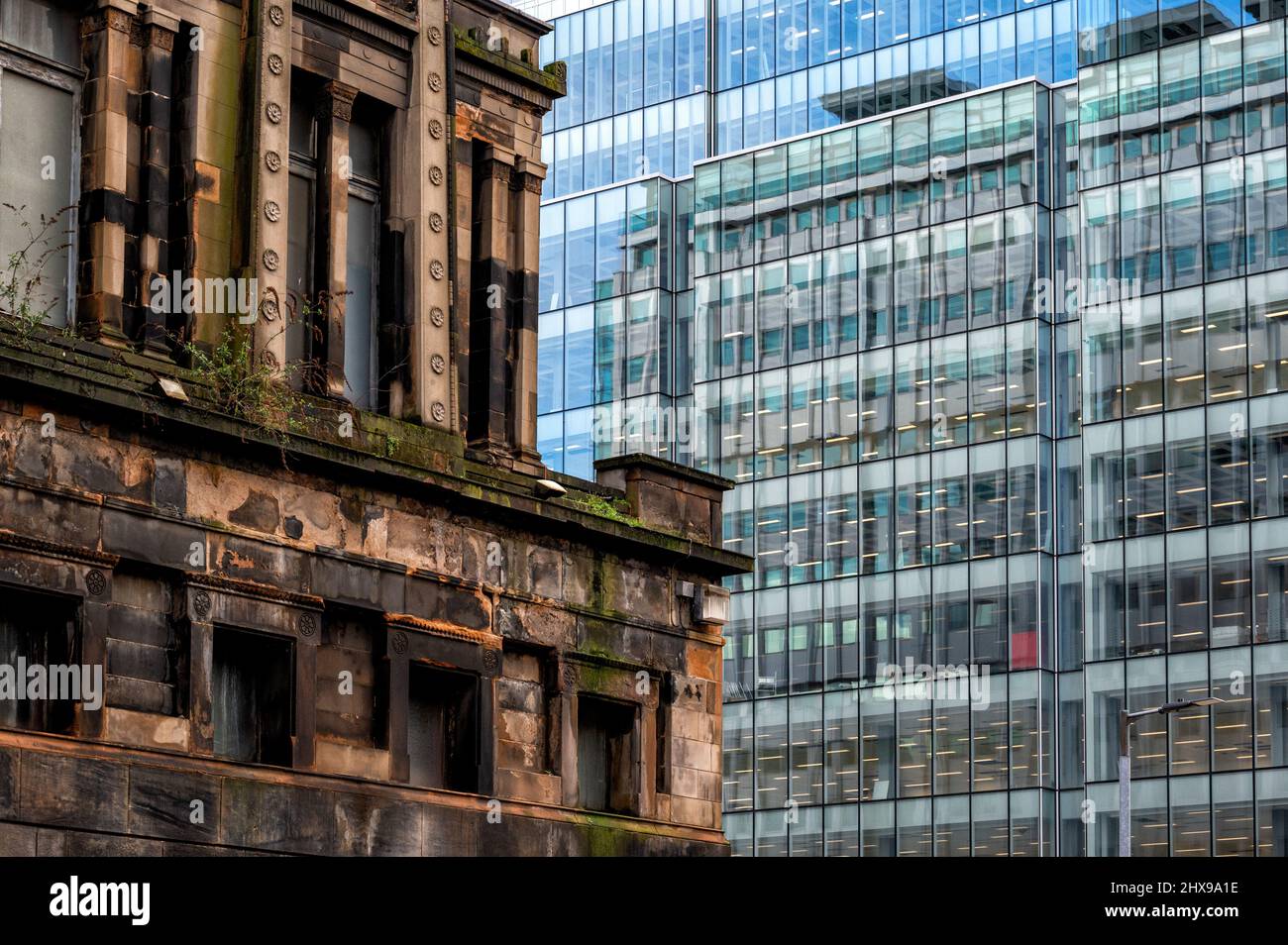 Glasgow City Centre new build office & hotel tower blocks, Glasgow, Scotland, UK Stock Photo