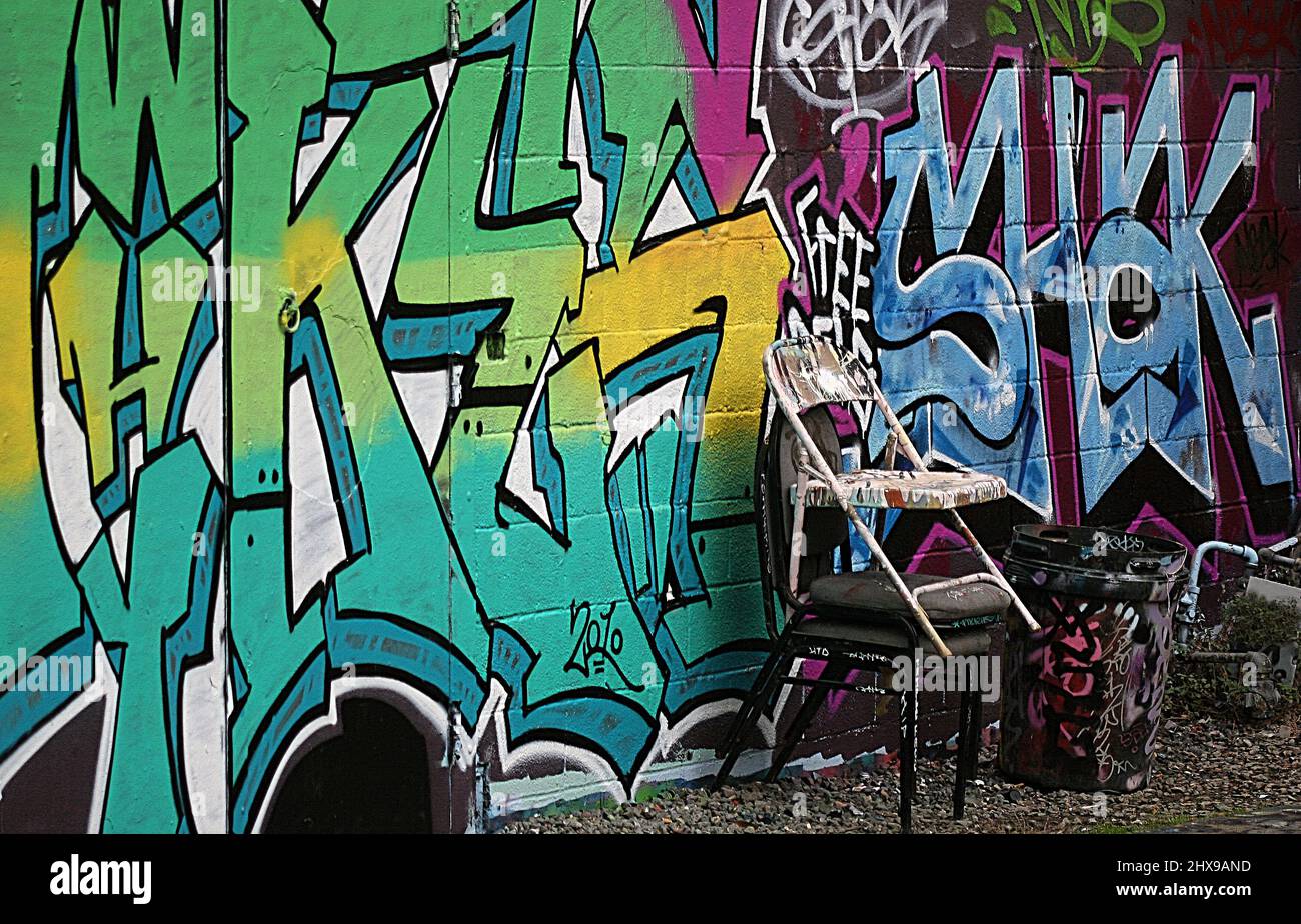 Graffiti on walls hi-res stock photography and images - Alamy