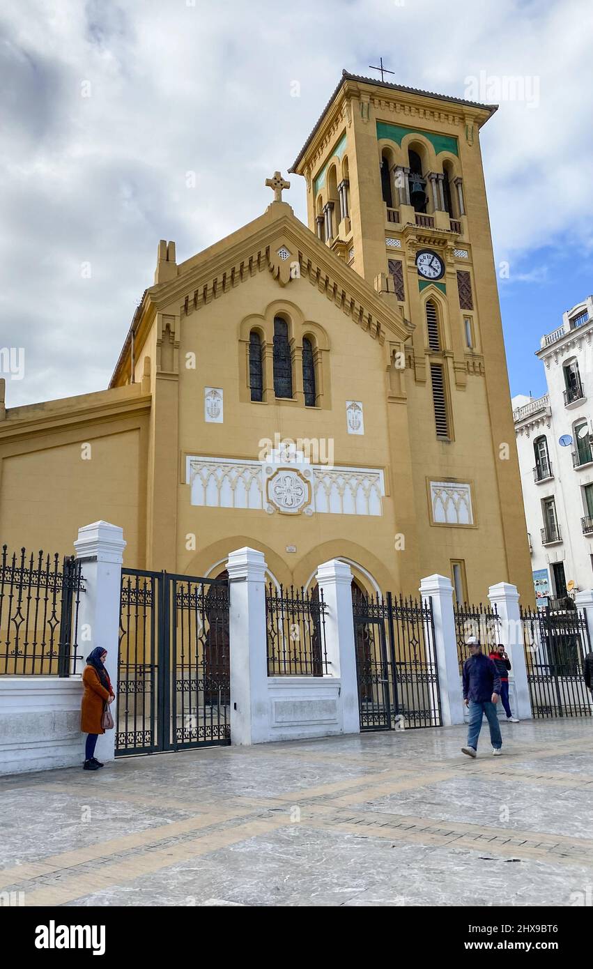 Church of Our Lady of Victory. Moulay el Mehdi square. Tetouan. Morocco Stock Photo Alamy
