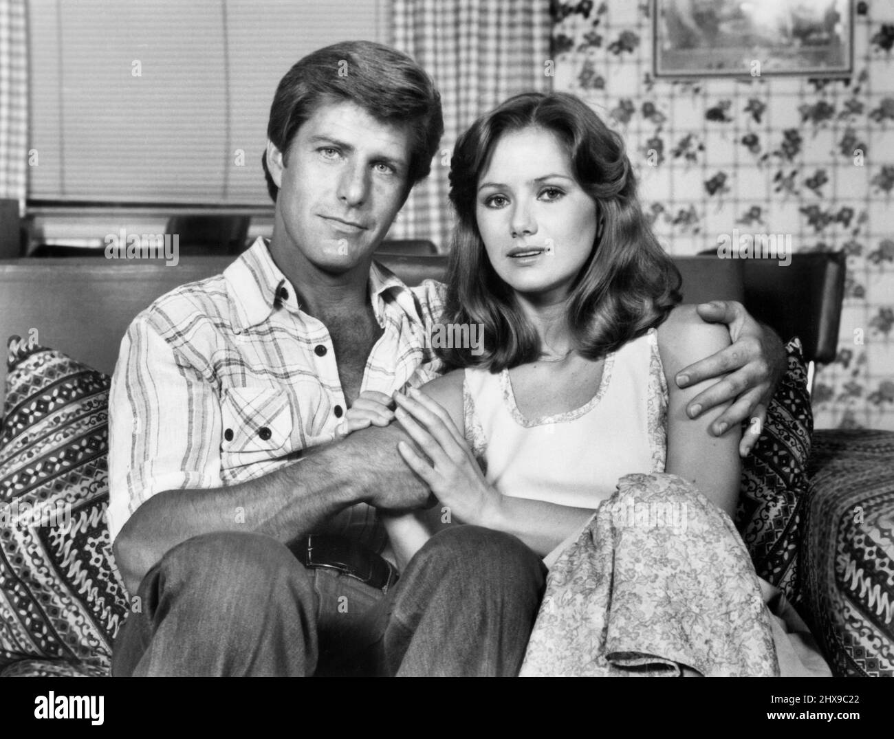 Richard Van Vleet, Nancy Frangione, Publicity Portrait for the Daytime Drama Series, 'All My Children', ABC-TV, 1978 Stock Photo