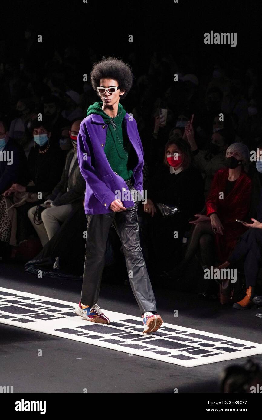 A Model Walks The Runway At The Pablo Error Fashion Show During The Mercedes Benz Fashion Week Madrid March 22 Edition At Ifema Photo By Atilano Garcia Sopa Images Sipa Usa Stock