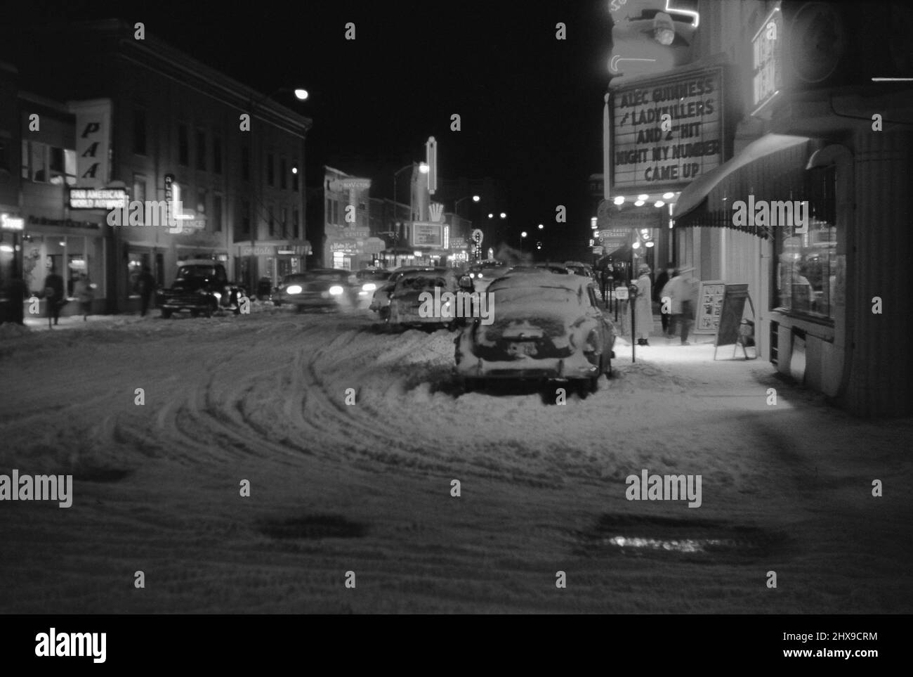 1950s american city downtown hi-res stock photography and images - Alamy