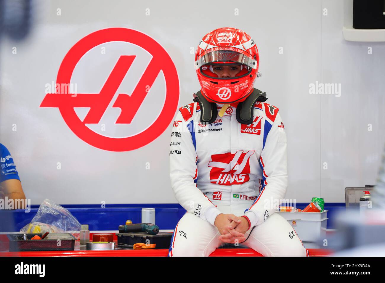 Bahrain, UAE. 10th Mar, 2022. FITTIPALDI Pietro (bra), Reserve Driver of Haas F1 Team, portrait during the Formula 1 Aramco pre-season testing prior the 2022 FIA Formula One World Championship, on the Bahrain International Circuit, from March 10 to 12, 2022 in Sakhir, Bahrain - Photo: Antonin Vincent/DPPI/LiveMedia Credit: Independent Photo Agency/Alamy Live News Stock Photo