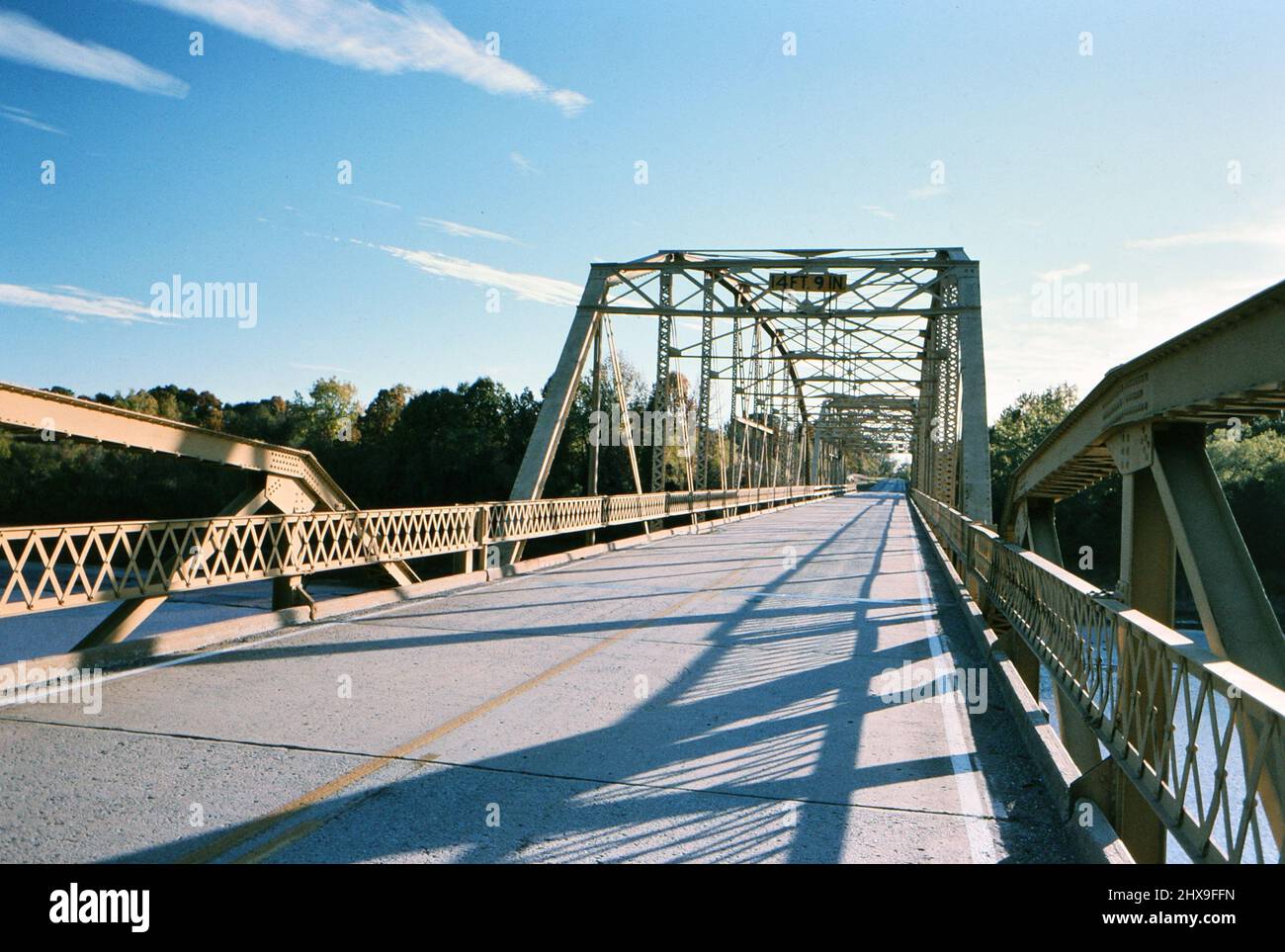 Steel girder bridge in rural Oklahoma ca. 1996 Stock Photo Alamy