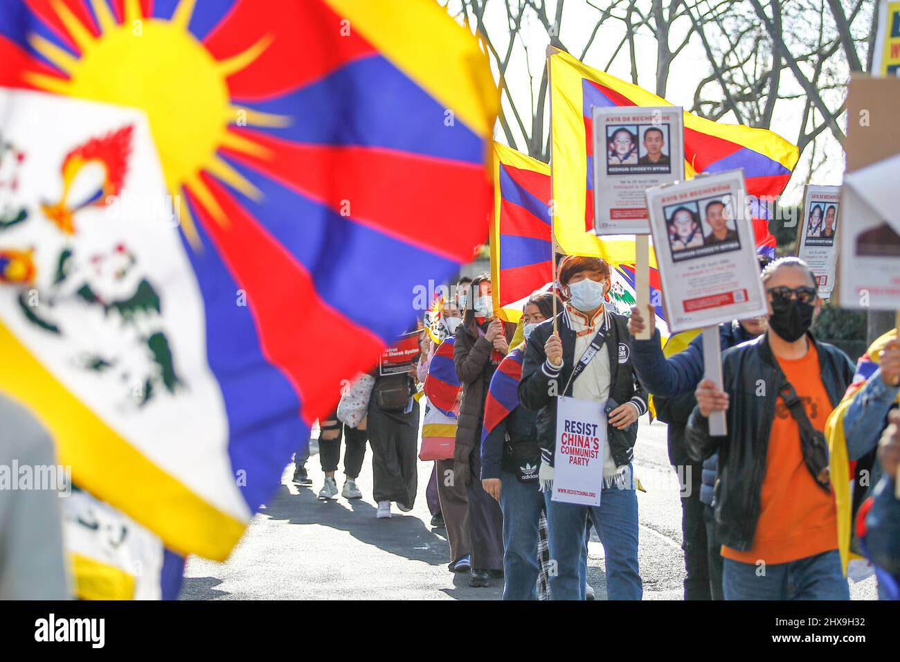 Tibetans And Supporters Protest In Paris Against Chinas Occupation Of