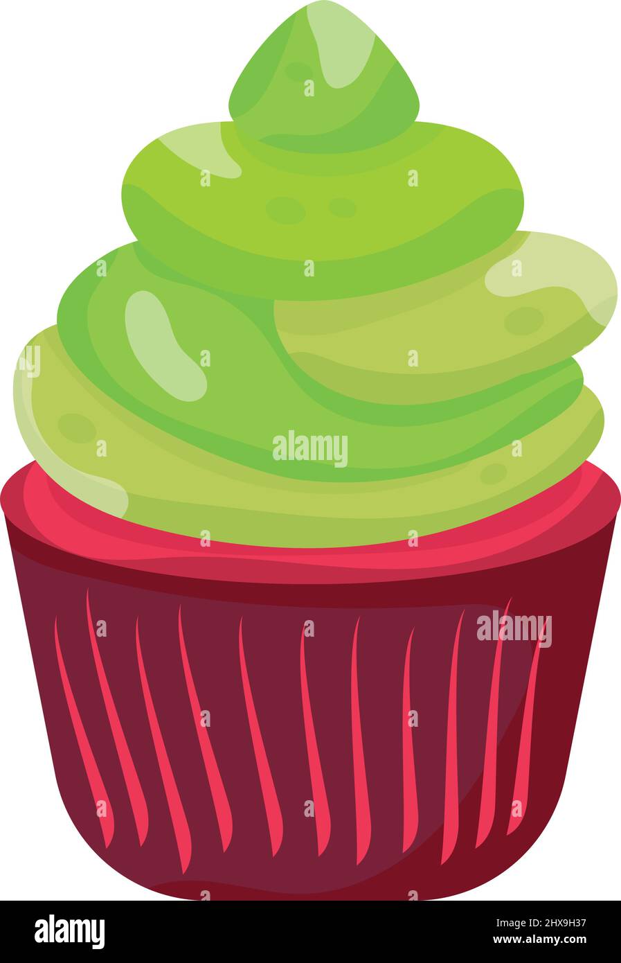 Isolated colored cupcake birthday dessert Vector Stock Vector Image ...