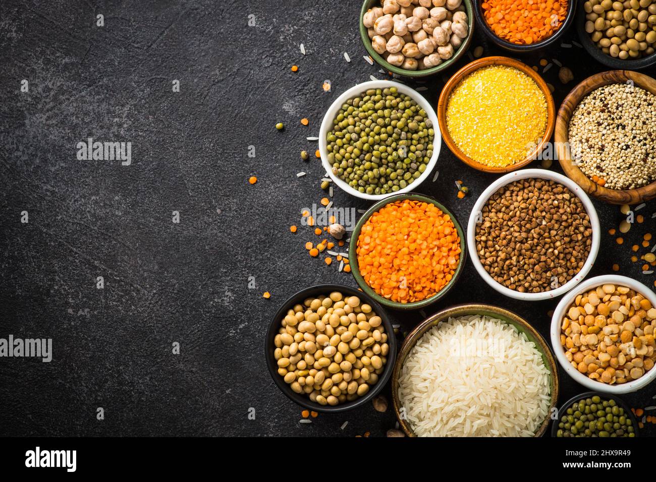 Gluten free food cereals. Healthy food Stock Photo Alamy