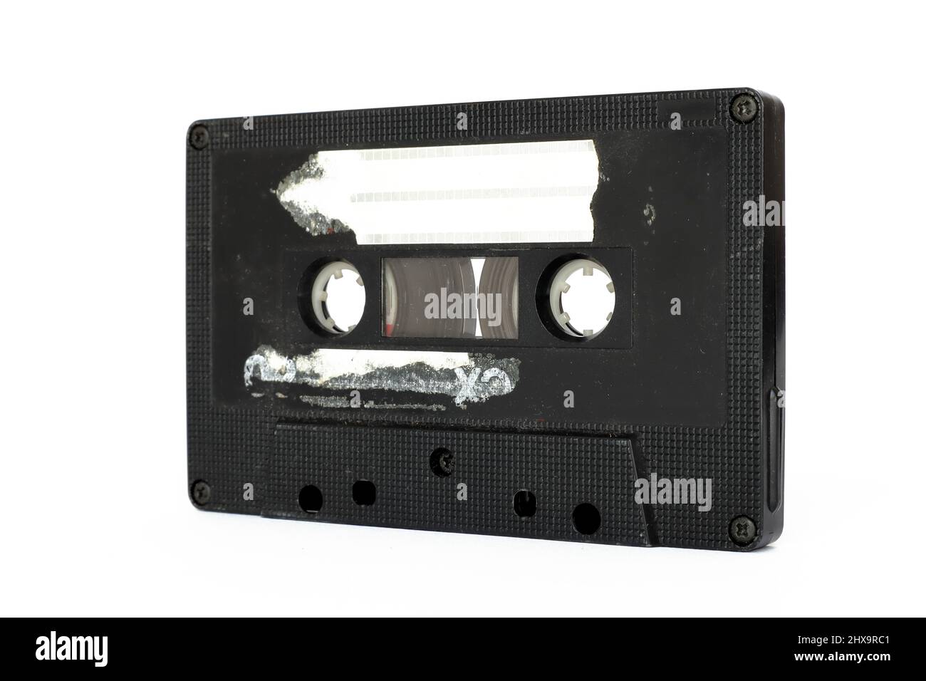 Vintage Cassette tape isolated on a white background Stock Photo - Alamy
