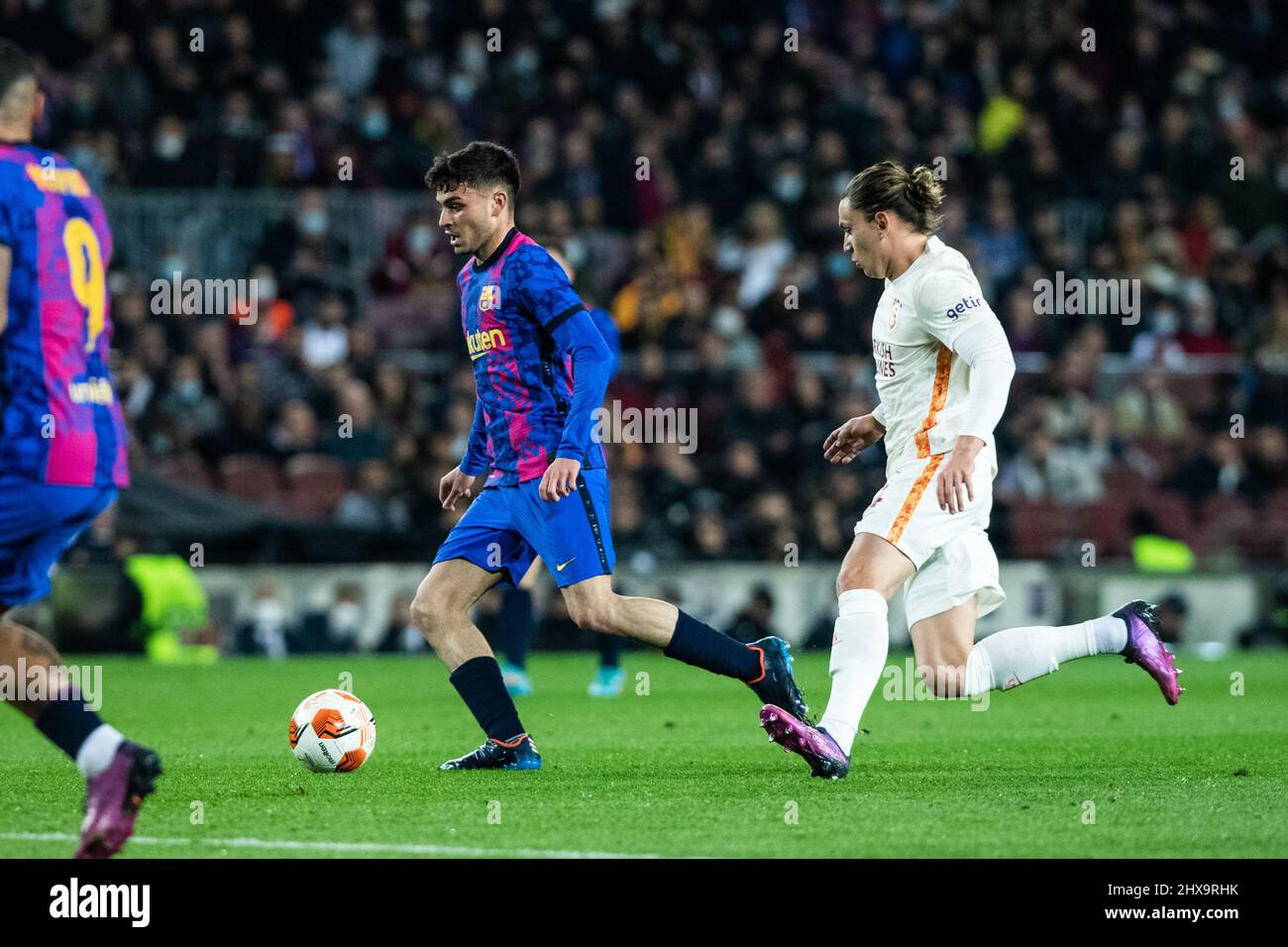 Barcelona, Spain. 10th Mar, 2022. 10th March 2022 ; Nou Camp, Barcelona, Spain: Europa league football, FC Barcelona versus Galatasaray; Pedro &quot;Pedri&quot; Gonzalez of FC Barcelona in action Credit: Action Plus Sports Images/Alamy Live News Stock Photo