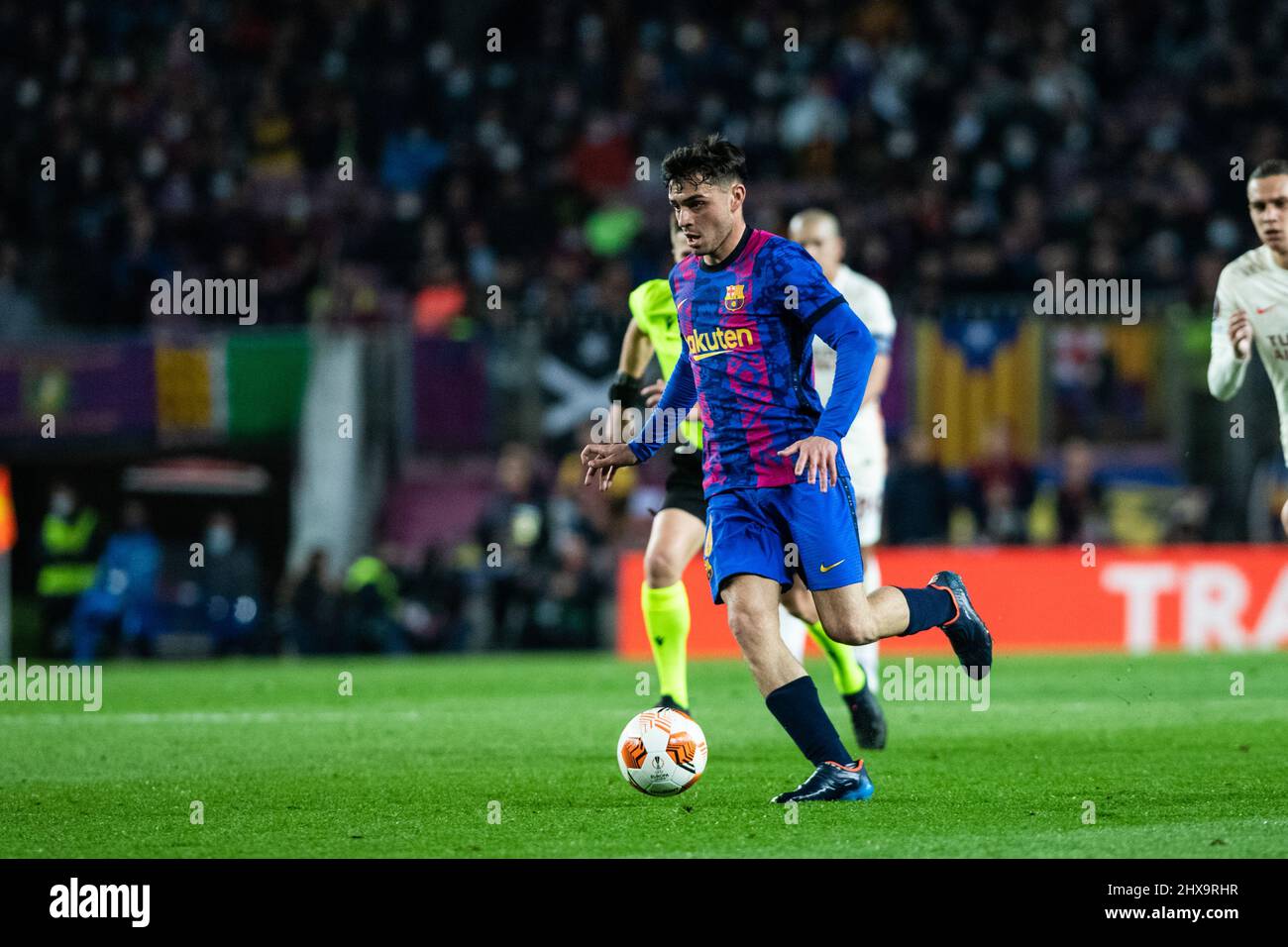 Barcelona, Spain. 10th Mar, 2022. 10th March 2022 ; Nou Camp, Barcelona, Spain: Europa league football, FC Barcelona versus Galatasaray; 16 Pedro &quot;Pedri&quot; Gonzalez of FC Barcelona in action Credit: Action Plus Sports Images/Alamy Live News Stock Photo