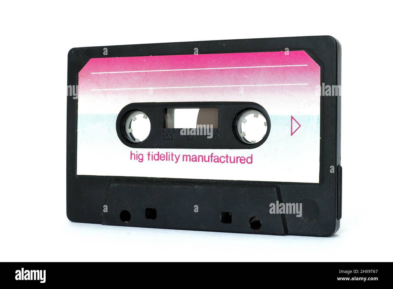 Vintage Cassette tape isolated on a white background Stock Photo - Alamy