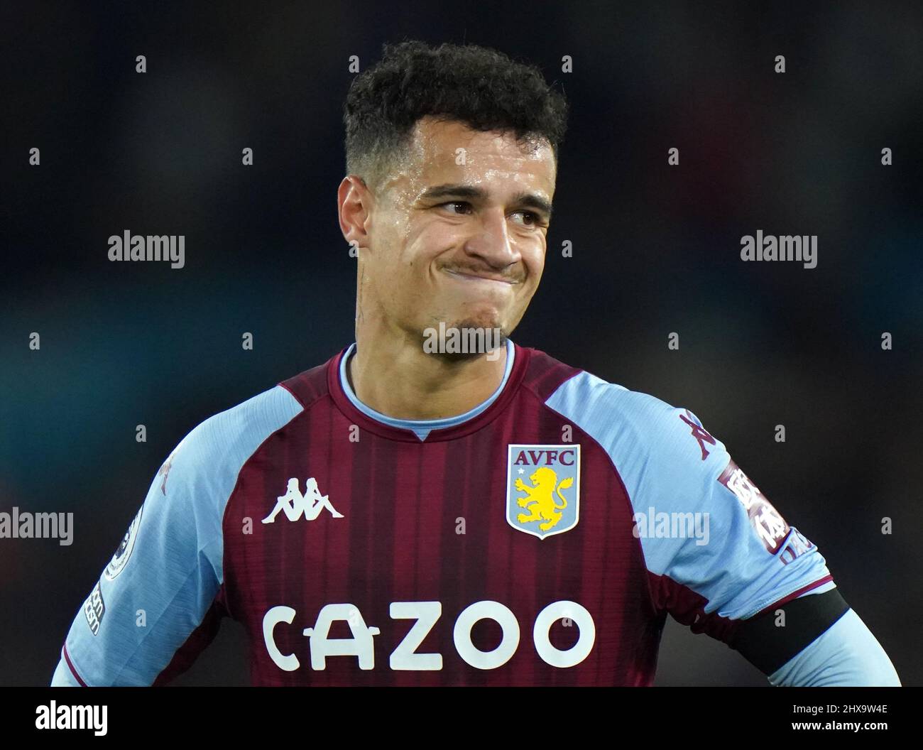 Aston Villa's Philippe Coutinho during the Premier League