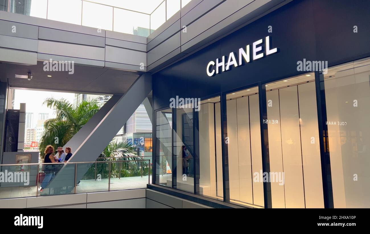 Chanel Store at Brickell City Centre in Miami - MIAMI, UNITED STATES -  FEBRUARY 20, 2022 Stock Photo - Alamy