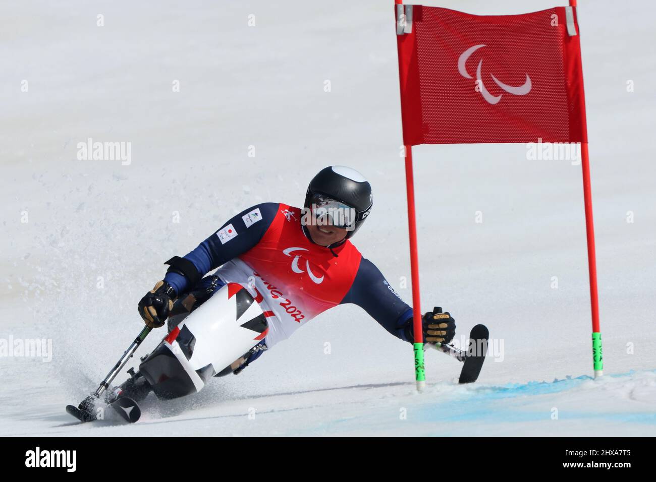Beijing, China. 10th Mar, 2022. Taiki Morii (JPN) Alpine Skiing : Men's ...