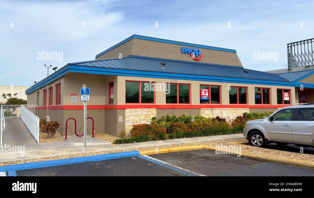 Ihop restaurant Cutler Bay - MIAMI, UNITED STATES - FEBRUARY 20, 2022 Stock Photo