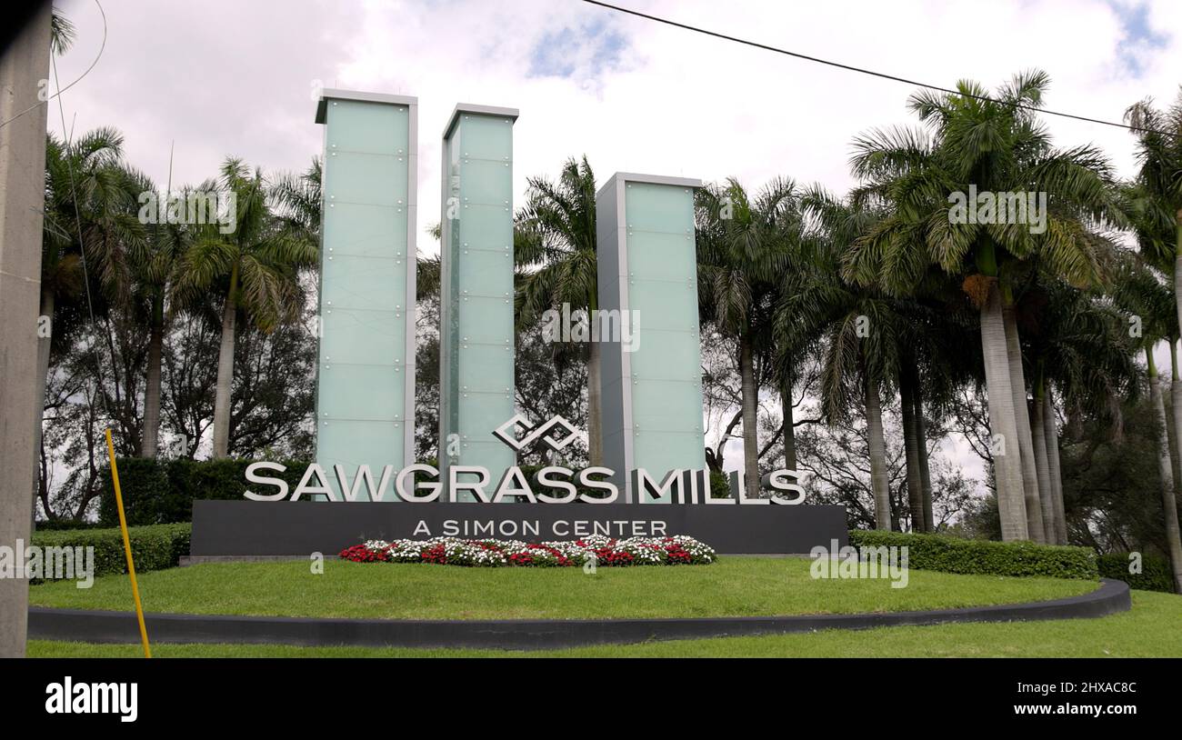 Sawgrass Mills Shopping and Outlet Center - FT Lauderdale, FLORIDA - FEBRUARY 14, 2022 Stock Photo